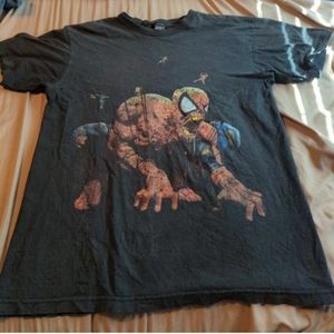 vintage marvel zombie spiderman shirt size medium maybe a large